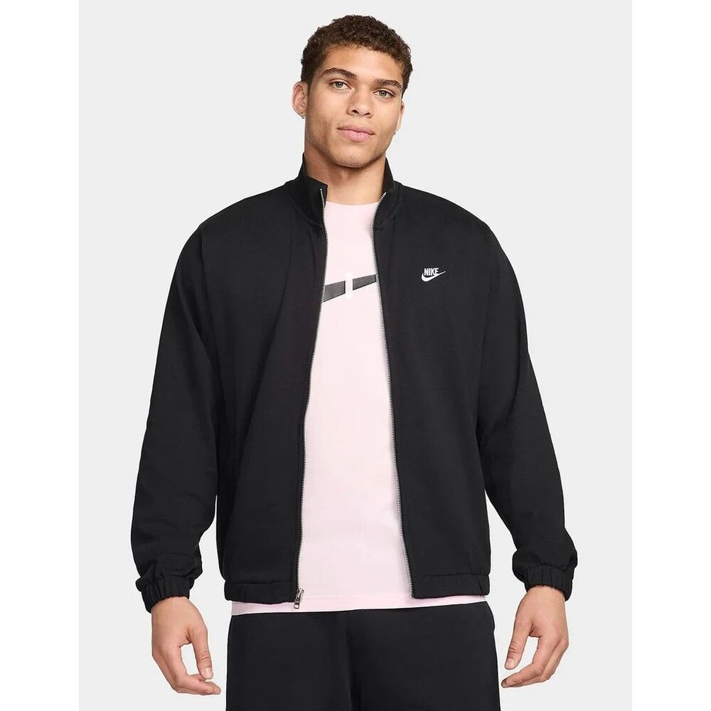 Nike Club Knit Jacket Black FQ3426-010 Men’s Large NWT Full Zip